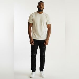 Amiri Mx1 Black Moto Designer Jeans In Men's Size 36